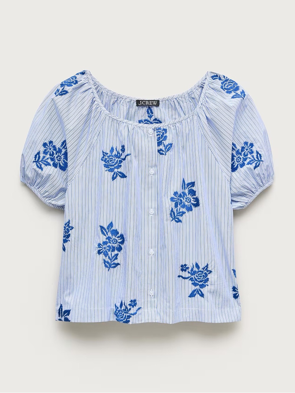 Women’s J.Crew Floral Cotton Shirt Top Blouse Embroidered New NWT